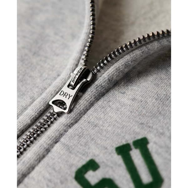 Superdry Track & Field Graphic Tröja Med Halv Dragkedja Grå XL Man