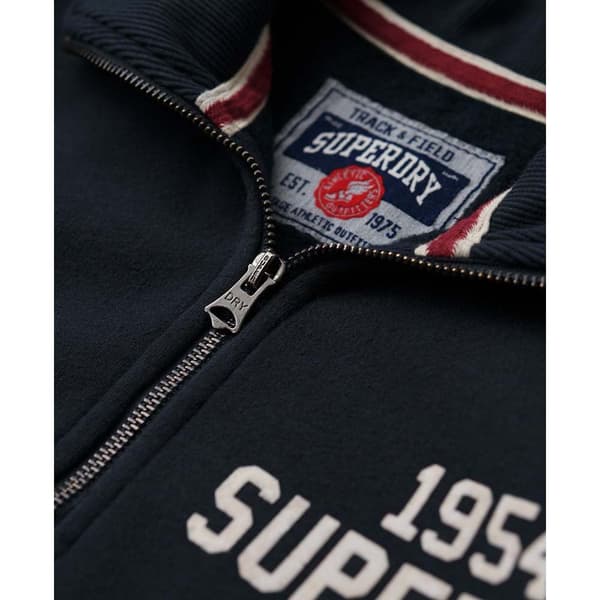 Superdry Track & Field Graphic Halv Lynlås Sweatshirt Sort XL Mand