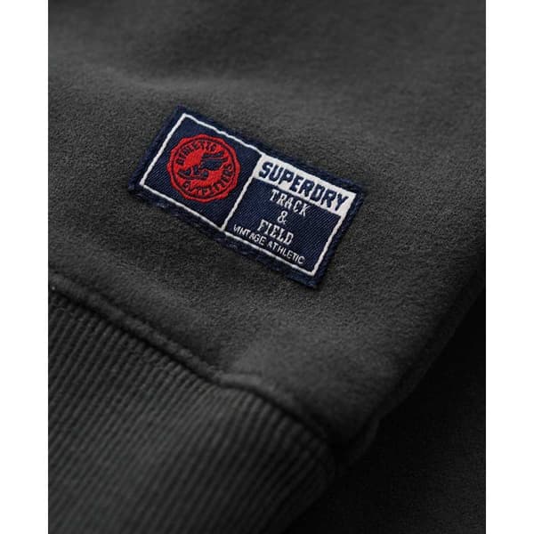 Superdry Track & Field Graphic Tröja Med Halv Dragkedja Svart XL Man