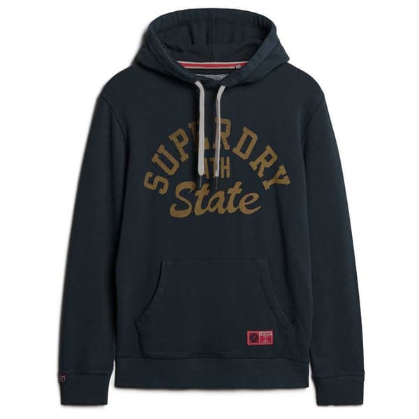 Superdry Track & Field Graphic Huvtröja Svart L Man