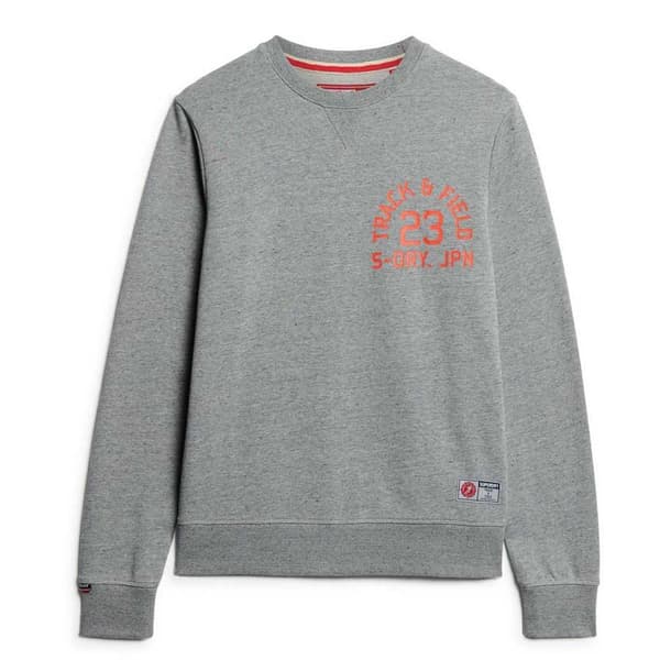 Superdry Track & Field Graphic Tröja Grå XL Man