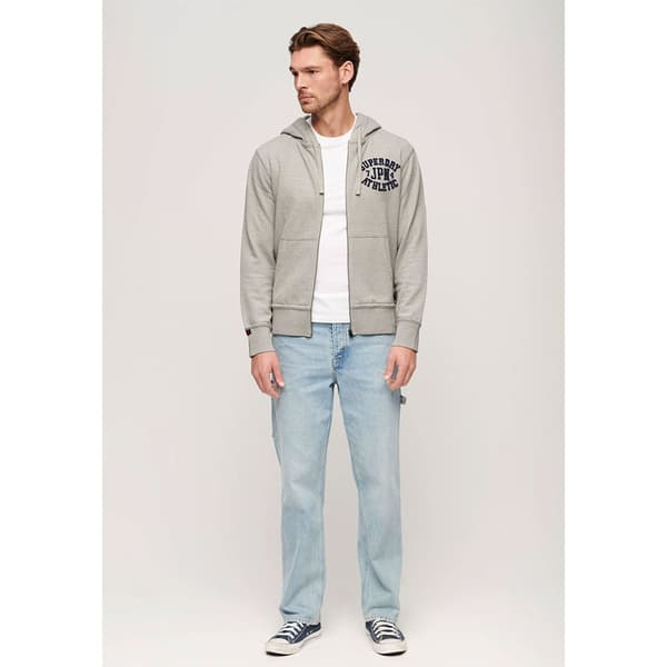 Superdry Vintage Athletic Sweatshirt Med Dragkedja Grå XL Man