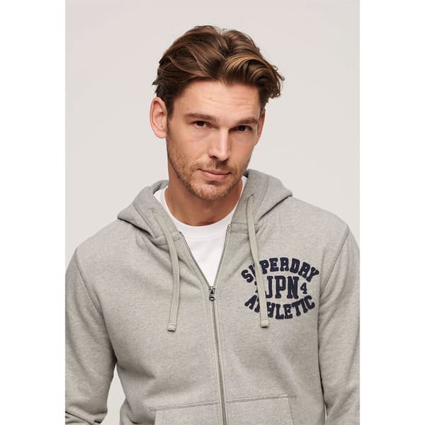 Superdry Vintage Athletic Sweatshirt Med Dragkedja Grå XL Man
