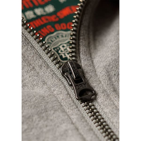 Superdry Vintage Athletic Sweatshirt Med Dragkedja Grå XL Man