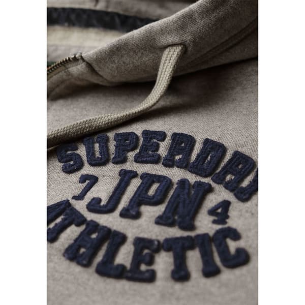 Superdry Vintage Athletic Sweatshirt Med Dragkedja Grå XL Man