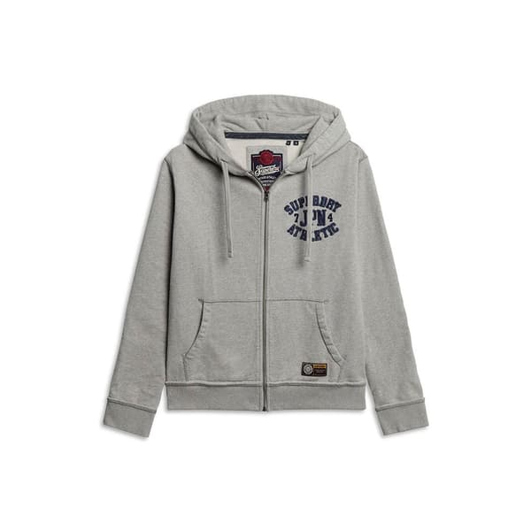 Superdry Vintage Athletic Sweatshirt Med Dragkedja Grå XL Man