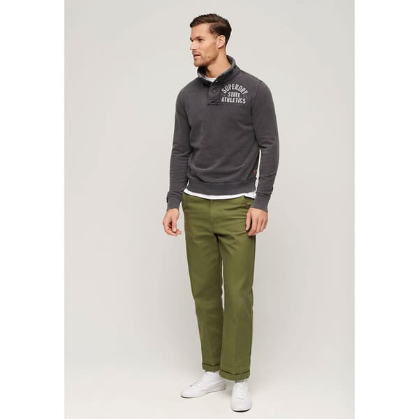 Superdry Vintage Athletic Henley Tröja Grå L Man