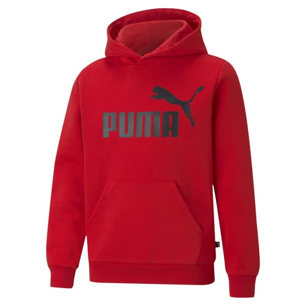 Puma Essential Big Logo Tröja Med Huva Röd 5-6 Years Pojke