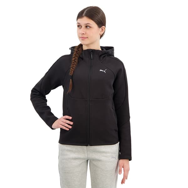 Puma Evostripe Sweatshirt Med Lynlås Sort S Kvinde