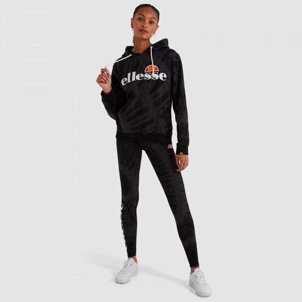 Ellesse Torices Tie Dye Oh Tröja Med Huva Svart 6 Kvinna