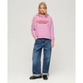 Miniatyrbild 4 av 6: Superdry Sportswear Logo Boxy Tröja Med Huva Rosa S Kvinna