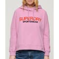 Miniatyrbild 1 av 6: Superdry Sportswear Logo Boxy Tröja Med Huva Rosa S Kvinna