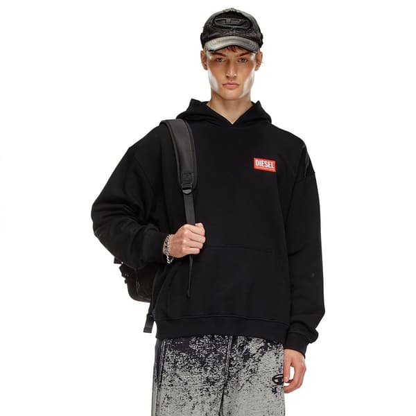 Diesel S Boxt Lab Huvtröja Svart XL Man
