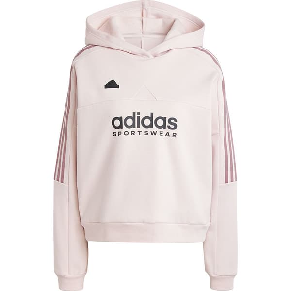Adidas Tiro Cut 3 Stripes Fleece Collegepaita Pinkki M / Regular Nainen
