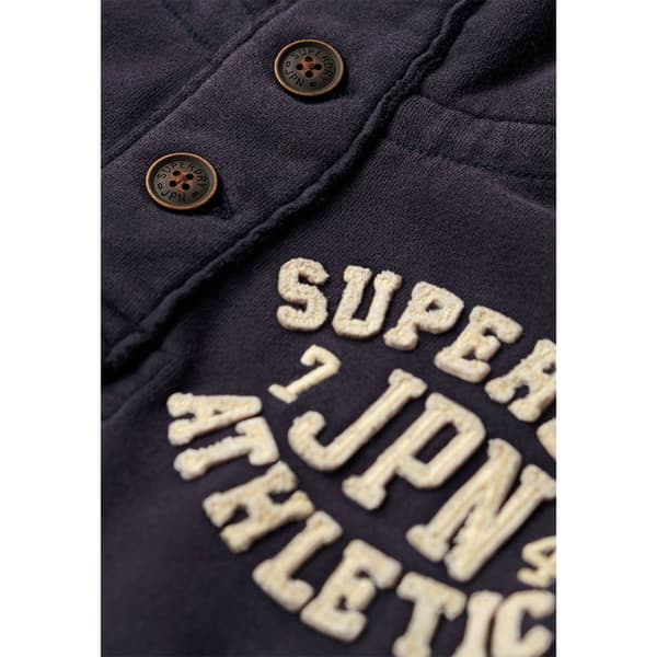 Superdry Vintage Athletic Henley Tröja Blå L Man