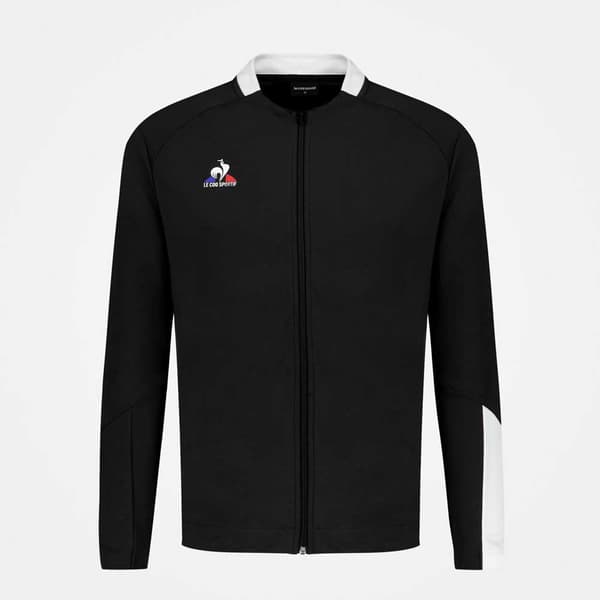 Le Coq Sportif 2220031 N°2 Training Sweatshirt Med Lynlås Sort S Mand