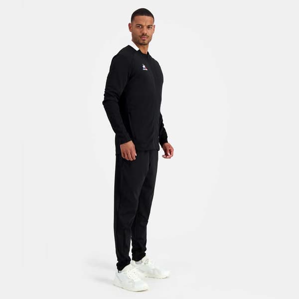 Le Coq Sportif 2220031 N°2 Training Sweatshirt Med Lynlås Sort S Mand