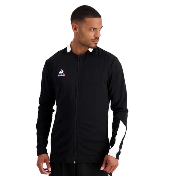 Le Coq Sportif 2220031 N°2 Training Sweatshirt Med Lynlås Sort S Mand