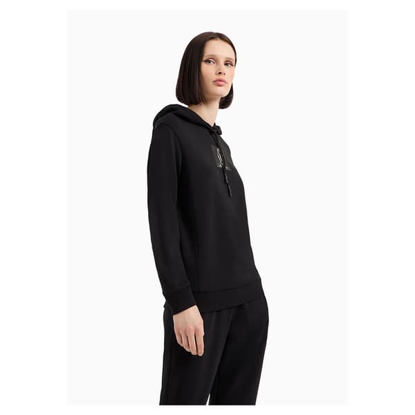 Armani Exchange 6dym78_yjegz Hættetrøje Sort L Kvinde