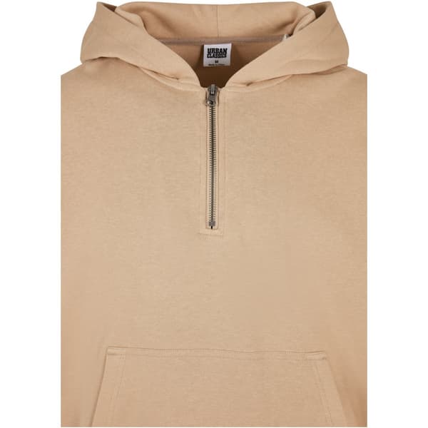 Urban Classics Boxy Sweatshirt Med Lynlås Beige 4XL Mand