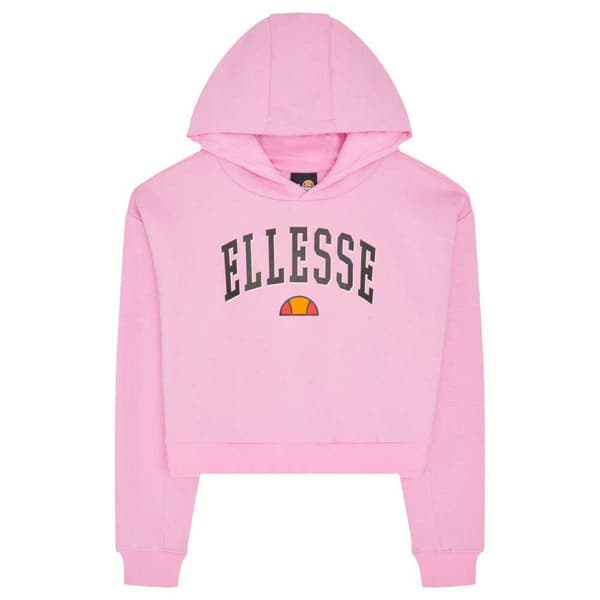 Ellesse Lacase Crop Tröja Med Huva Rosa 13-14 Years Flicka