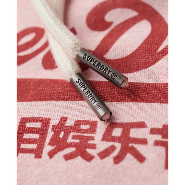 Superdry Classic Vl Heritage Tröja Med Huva Rosa XS Kvinna