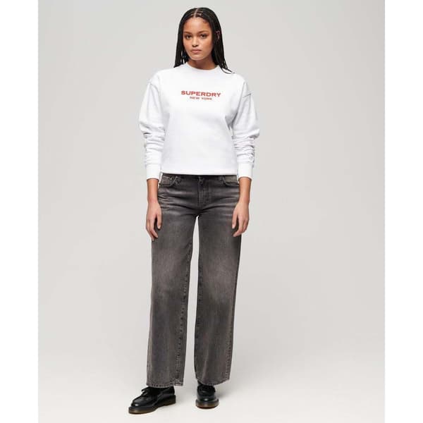 Superdry Sport Luxe Loose Huppari Valkoinen S Nainen