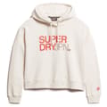 Miniatyrbild 2 av 5: Superdry Sportswear Logo Boxy Tröja Med Huva Vit XS Kvinna