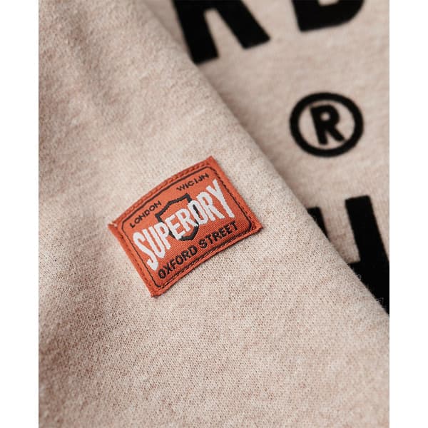 Superdry Workwear Flock Graphic Tröja Med Huva Beige XL Man
