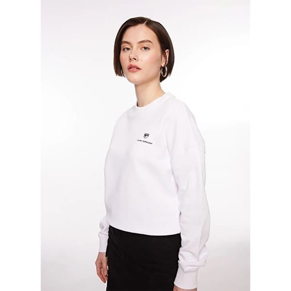 Chiara Ferragni 75cbit01 Tröja Vit M Kvinna