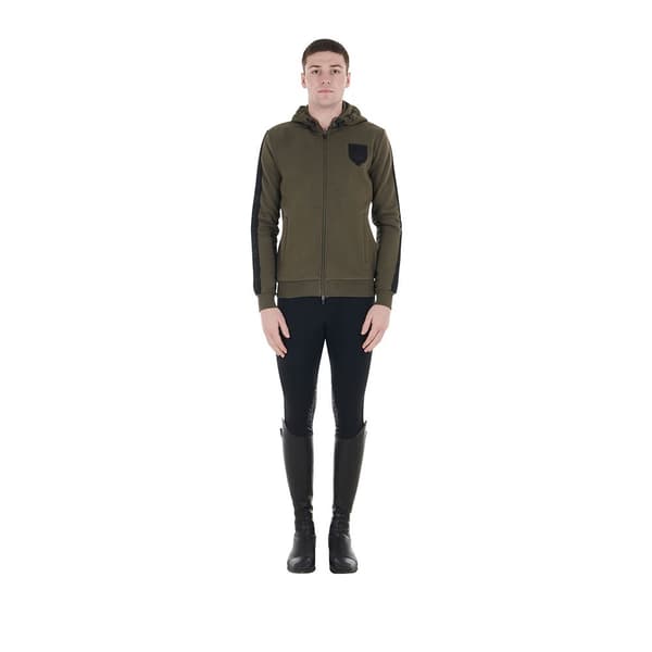 Equestro Inside Fleece Sweatshirt Med Dragkedja Grönt S Man