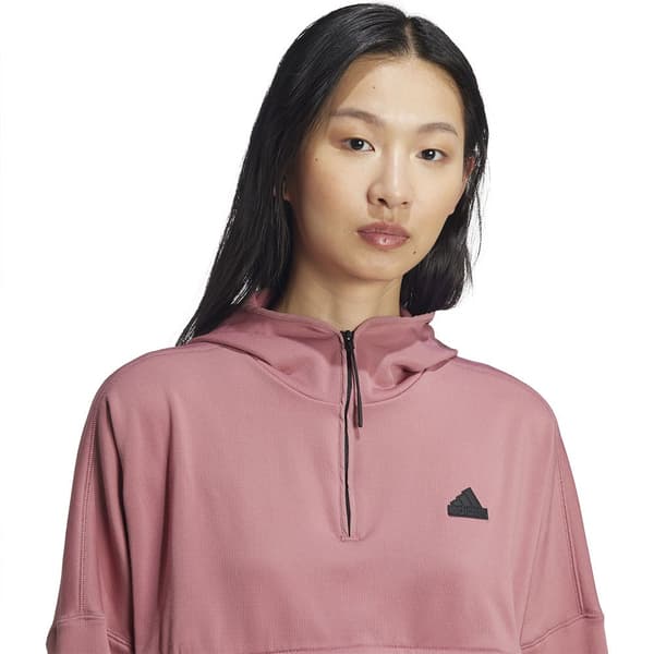 Adidas City Escape Fleece Tröja Rosa L Kvinna