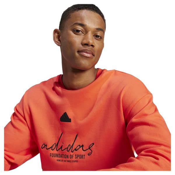 Adidas Brand Love French Terry Tröja Orange XL / Regular Man