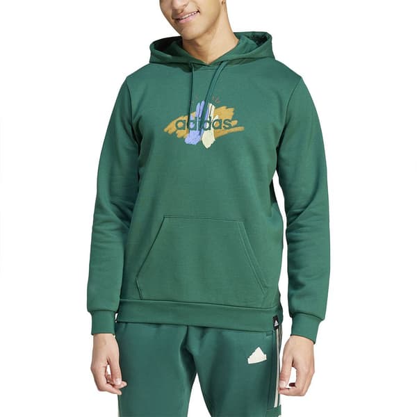 Adidas Codes Graphic Tröja Med Huva Grönt XL / Regular Man