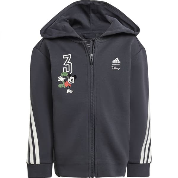 Adidas Disney Mickey Mouse Sweatshirt Med Dragkedja Grå 4-5 Years Pojke