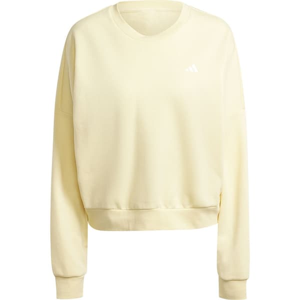 Adidas Essentials Small Logo Feel Cozy Sweatshirt Gul L Kvinde