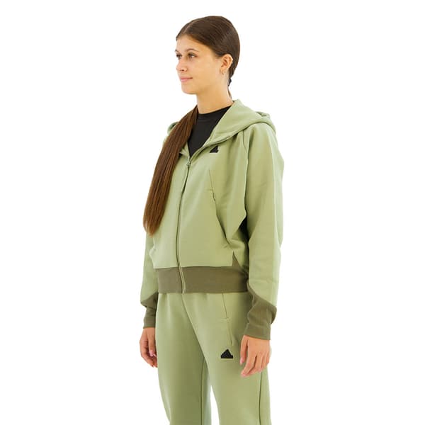 Adidas Z.n.e Kokovetoketjullinen Collegepaita Vihreä L / Regular Nainen