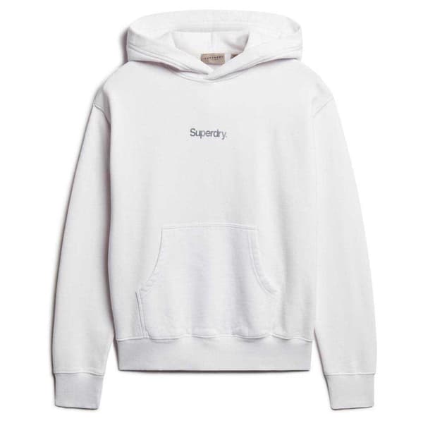 Superdry Core Logo City Loose Huvtröja Vit M Kvinna