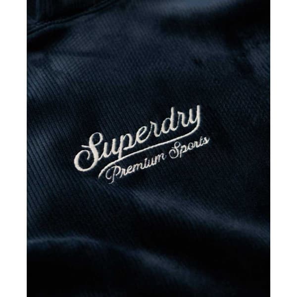 Superdry Country Club Velour Loose Huppari Sininen M Nainen