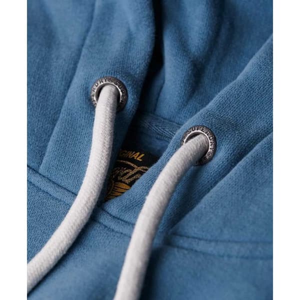 Superdry Embellished Vl Graphic Huvtröja Blå M Kvinna