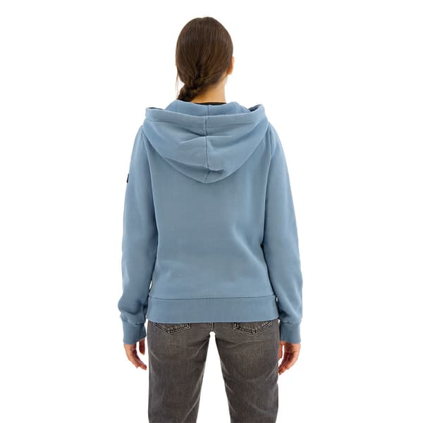 Superdry Embellished Vl Graphic Huvtröja Blå M Kvinna