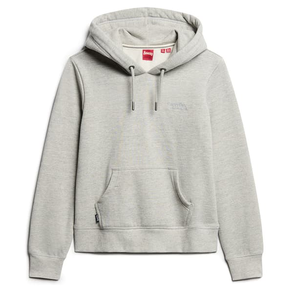 Superdry Essential Logo Huvtröja Grå S Kvinna