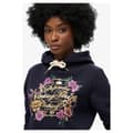 Pikkukuva 4 / 4: Superdry Floral Graphic Logo Huppari Musta XS Nainen