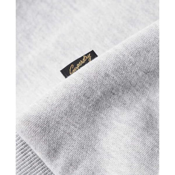Superdry Luxe Metallic Logo Sweatshirt Med Dragkedja Vit S Kvinna