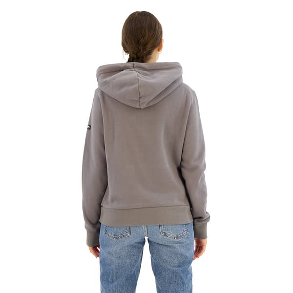 Superdry Neon Vl Embroidered Graphic Huvtröja Grå M Kvinna