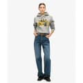 Miniatyrbillede 3 af 3: Superdry New York Vl Graphic Hættetrøje Grå M Kvinde