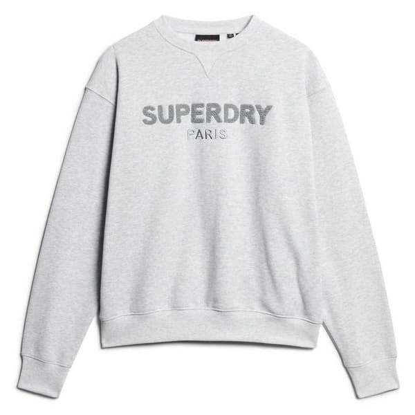 Superdry Sport Luxe Loose Tröja Grå S Kvinna
