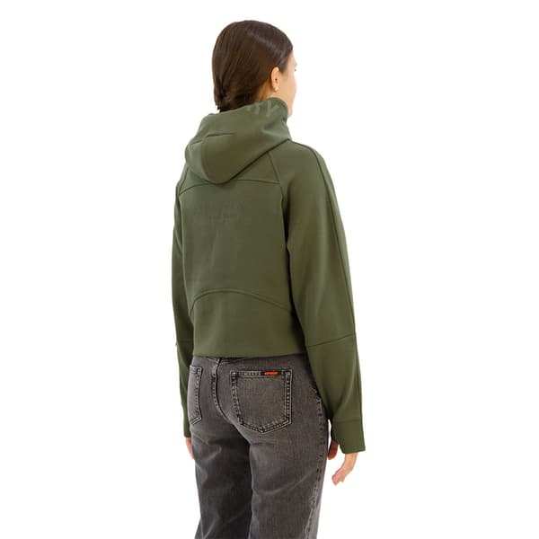 Superdry Sport Tech Relaxed Sweatshirt Med Dragkedja Grönt M Kvinna