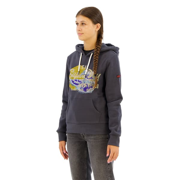 Superdry Tokyo Vl Graphic Huppari Harmaa M Nainen