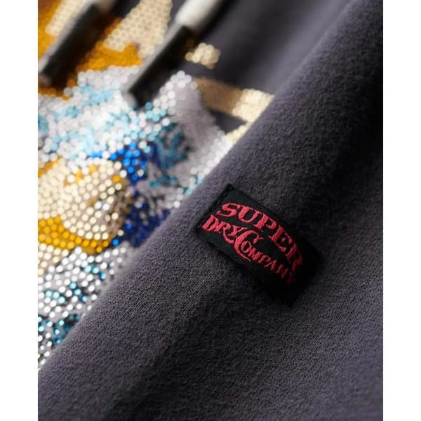 Superdry Tokyo Vl Graphic Huppari Harmaa M Nainen
